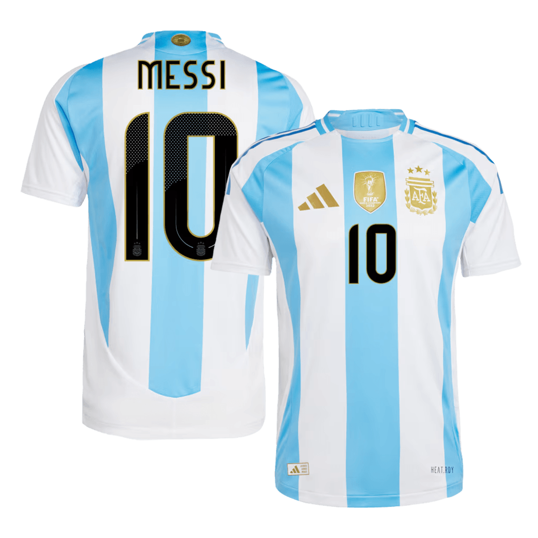 MESSI #10 Argentina Hemma Fotbollströjor 2024 Autentisk