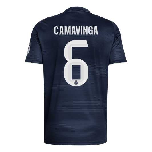 Real Madrid Tröja CAMAVINGA #6 2025/26 Borta Mörkblå