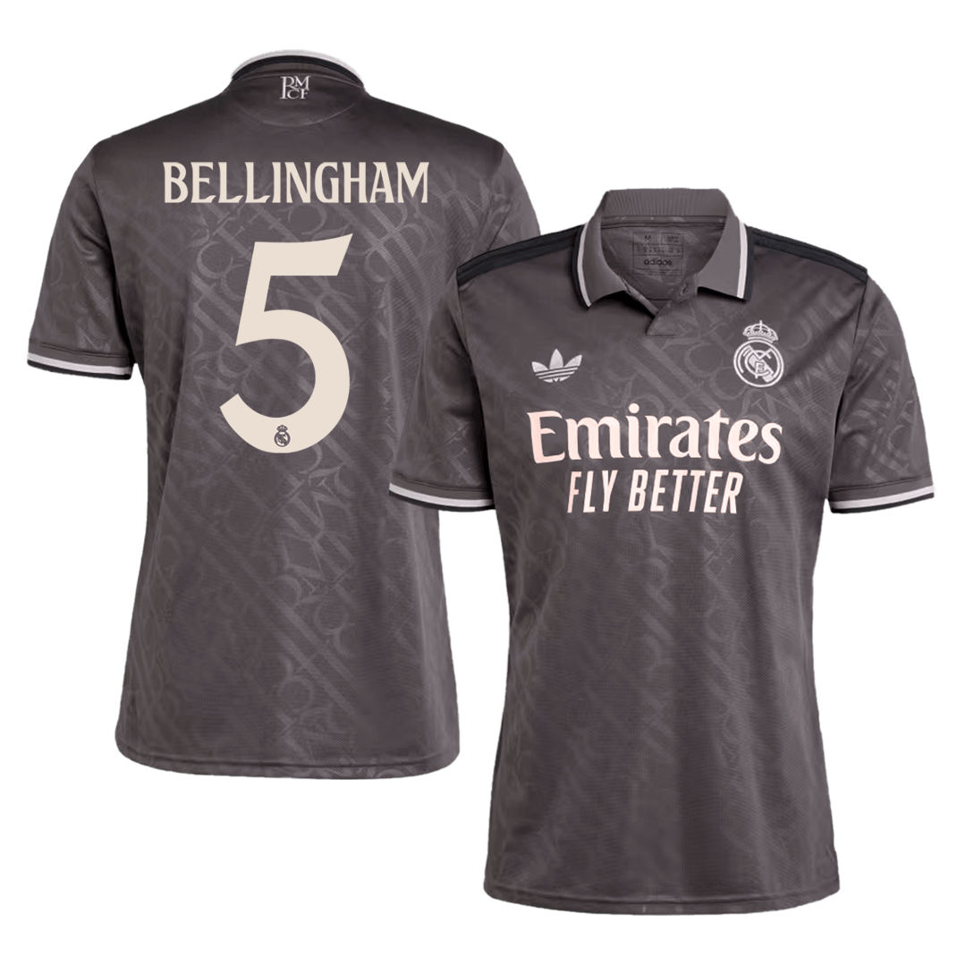 Real Madrid Tredjeställ Fotbollströja BELLINGHAM #5 2024/25 Premium