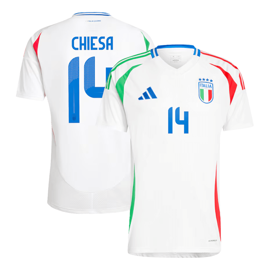 CHIESA #14 Italien Borta Fotbollströjor Euro 2024