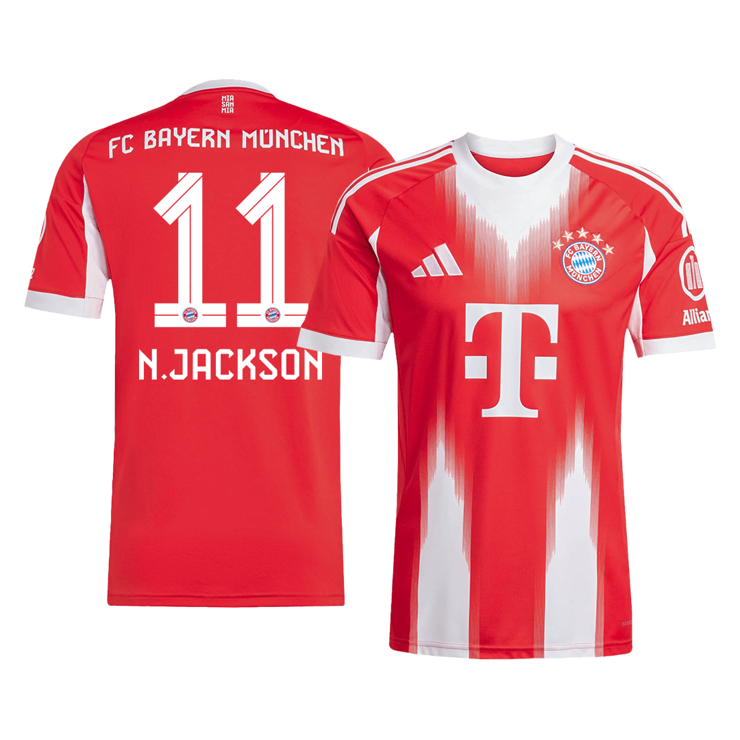 Bayern Munich Tröja N.JACKSON #11 2025/26 Hemma Röd