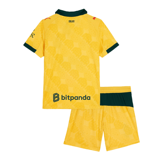 AC Milan Tröja 2025/26 Tredjeställ Gul Barn-1