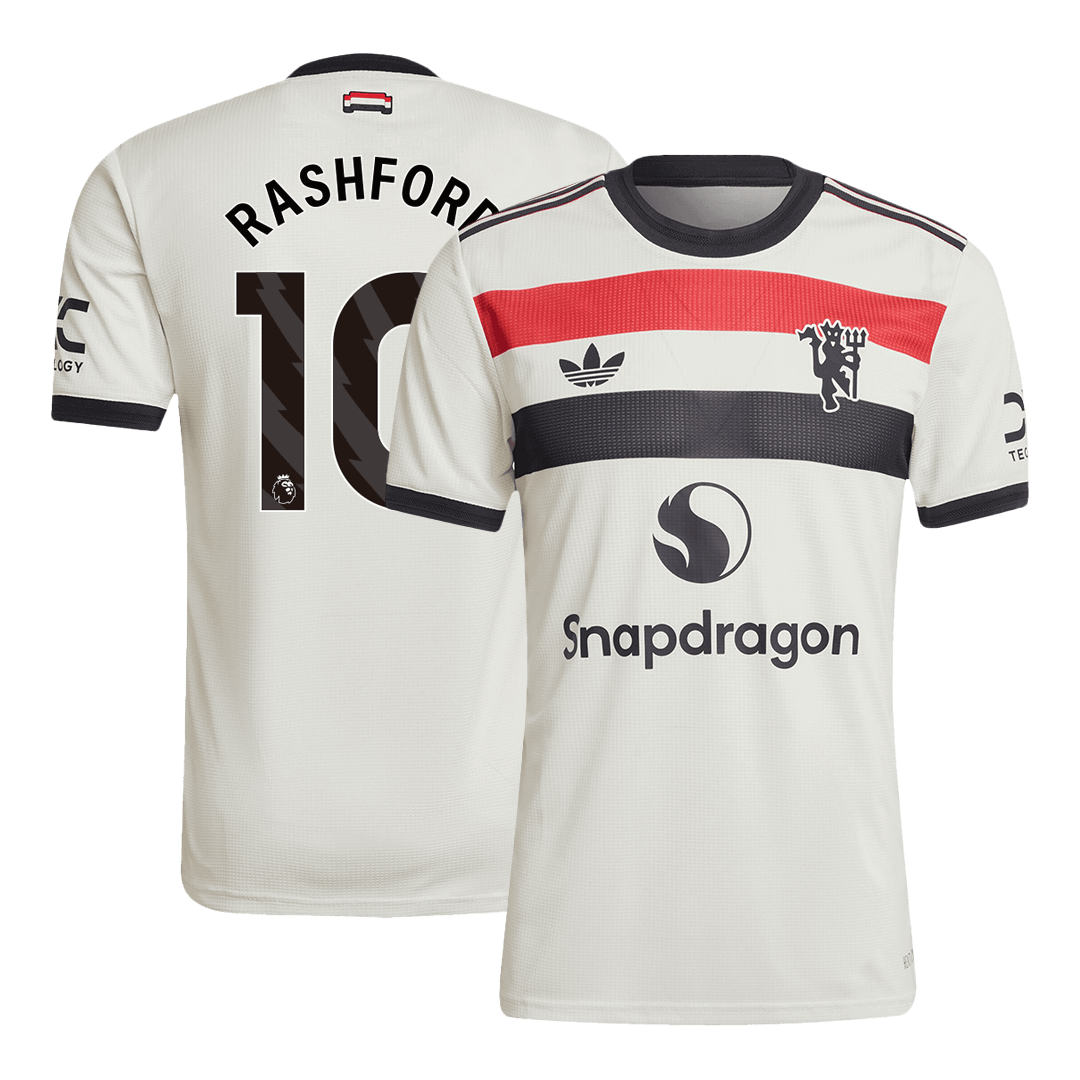 Manchester United Tredjeställ Fotbollströja RASHFORD #10 2024/25 Autentisk