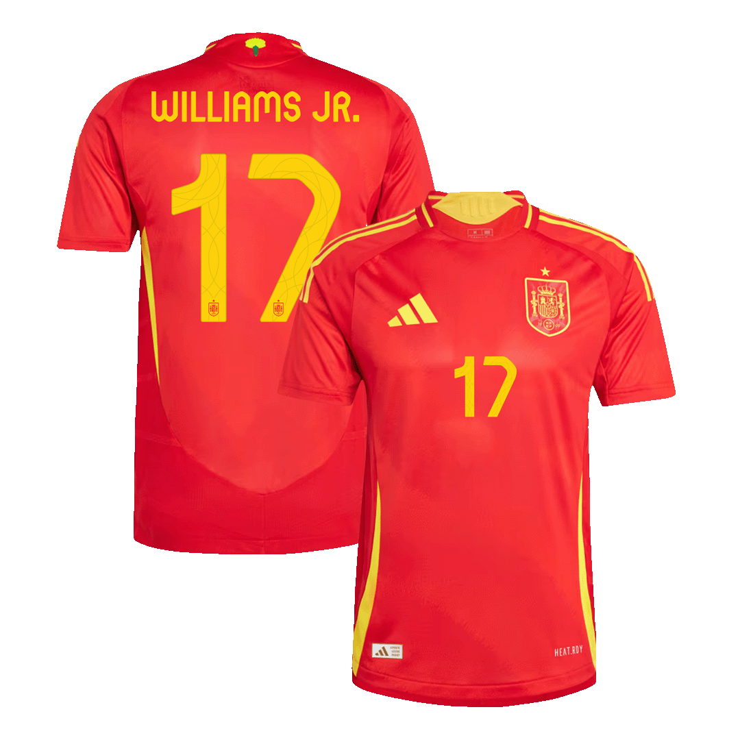 WILLIAMS JR. #17 Spanien Hemma Fotbollströjor Euro 2024 Autentisk