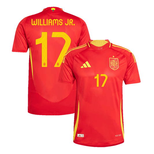 WILLIAMS JR. #17 Spanien Hemma Fotbollströjor Euro 2024 Autentisk