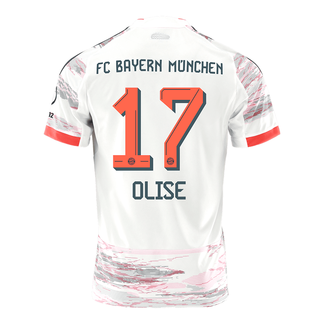 Bayern Munich Tröja OLISE #17 2025/26 Borta Vit
