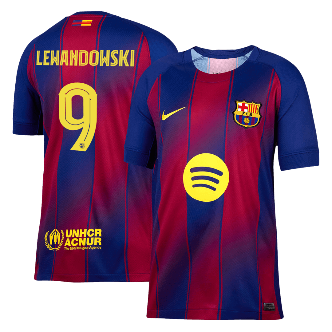 LEWANDOWSKI #9 Barcelona Tröja 2025/26 Hemma - UCL