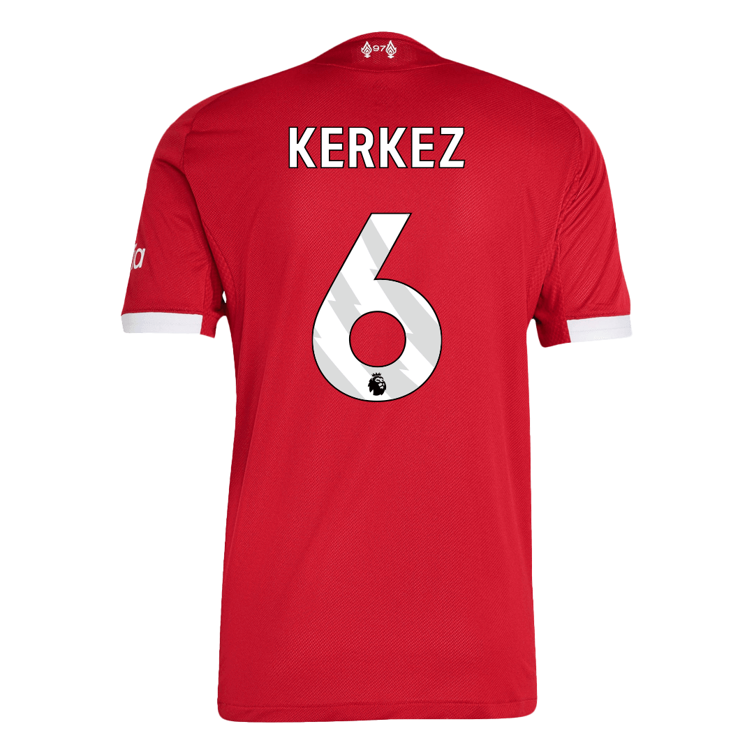 KERKEZ #6 Liverpool Tröja 2025/26 Hemma Autentisk