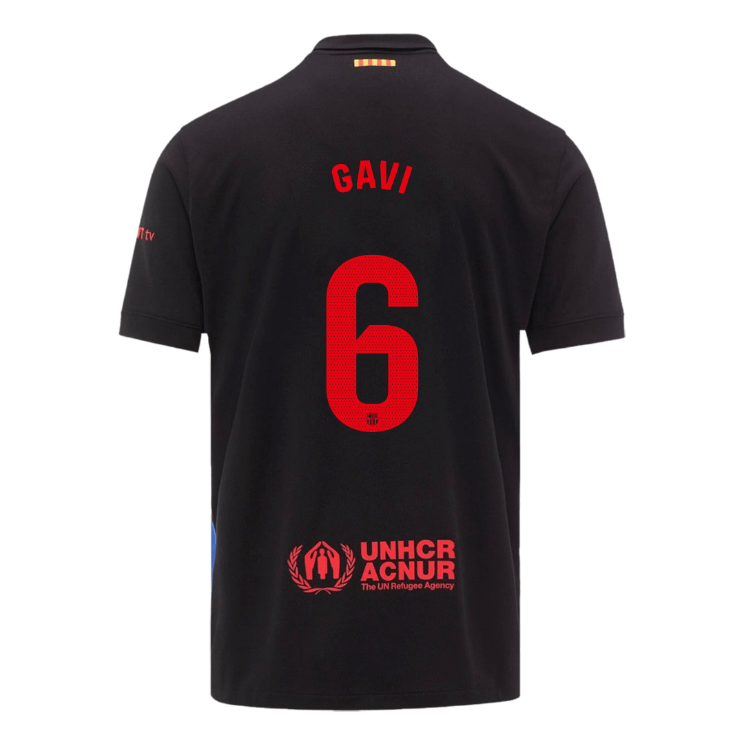 Barcelona Borta Fotbollströja GAVI #6 2024/25