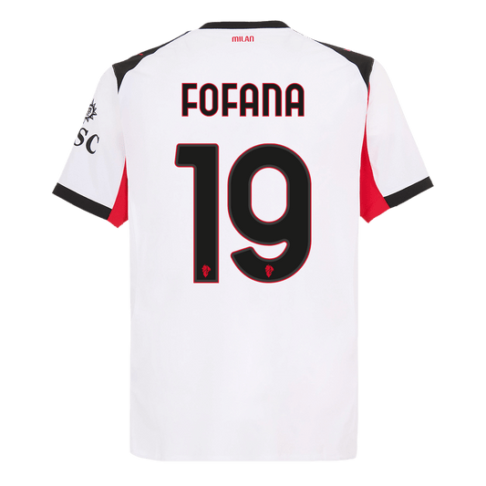 AC Milan Tröja FOFANA #19 2025/26 Borta Autentisk Vit