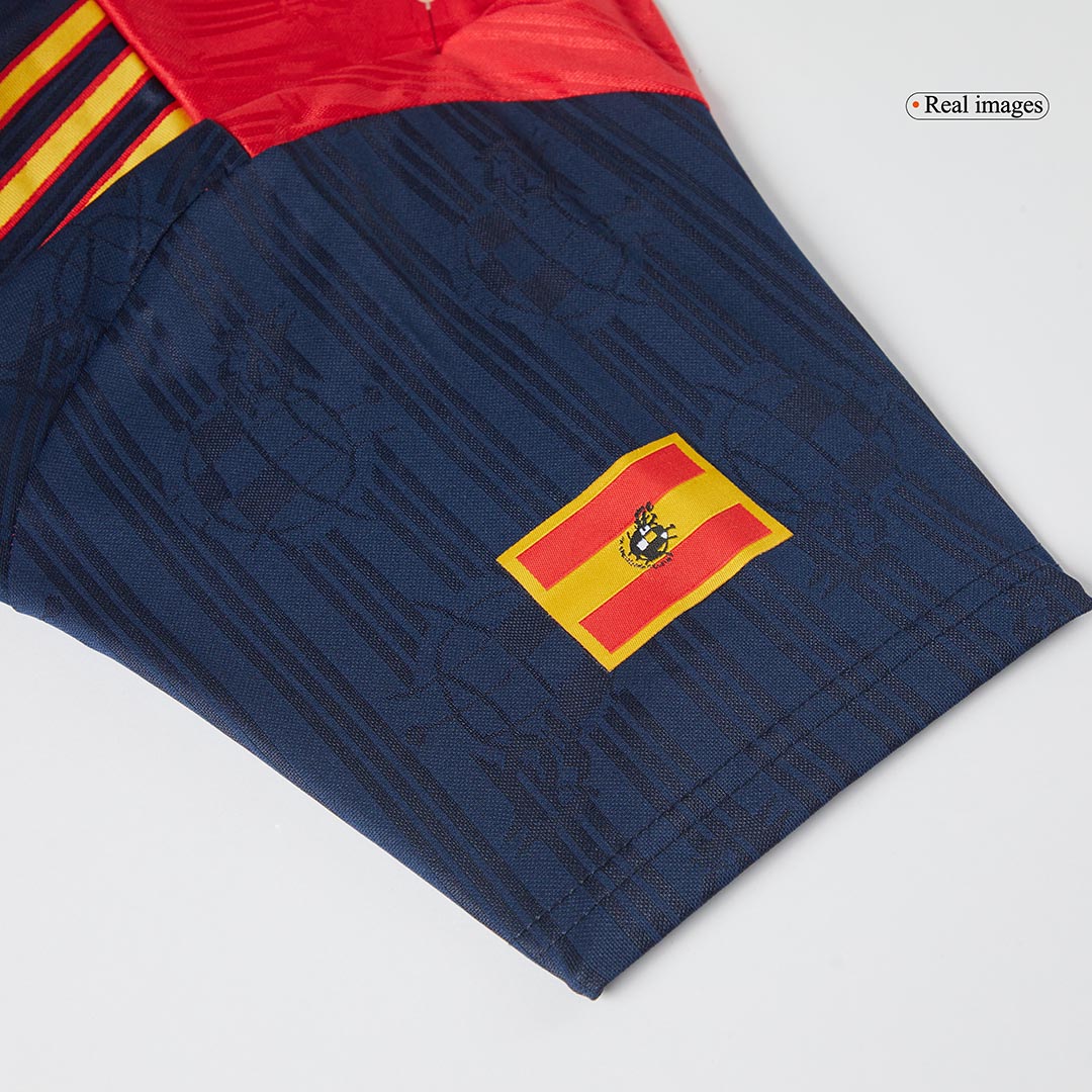 Spanien Hemma Fotbollströjor 1996 Retro