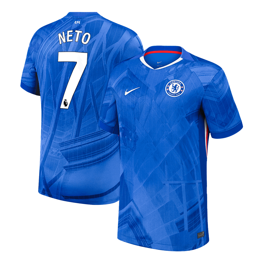 NETO #7 Chelsea Tröja 2025/26 Hemma Premium Blå