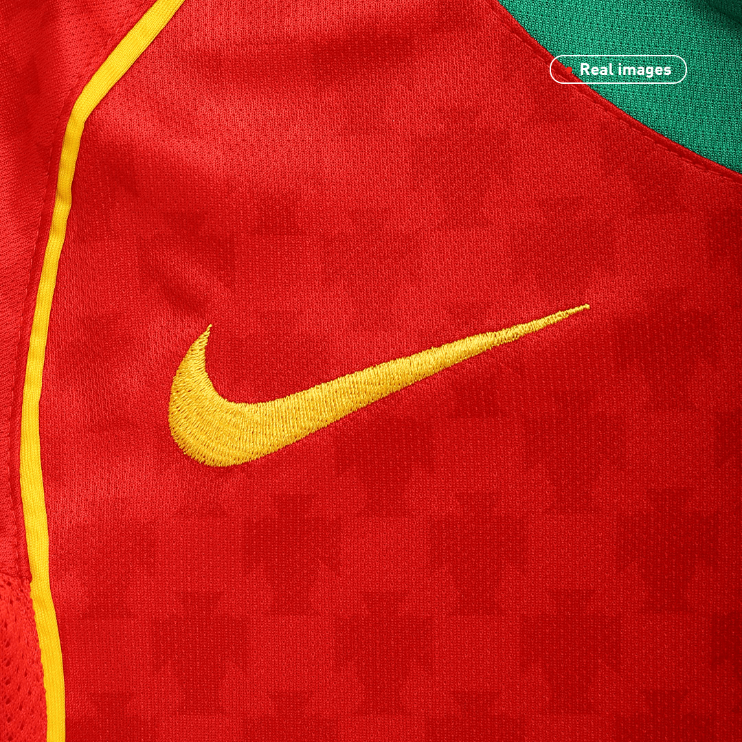 Portugal Hemma Fotbollströjor Euro 2004 Retro Final