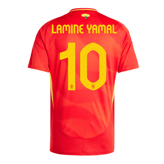 LAMINE YAMAL #10 Spanien Hemma Fotbollströjor Euro 2024