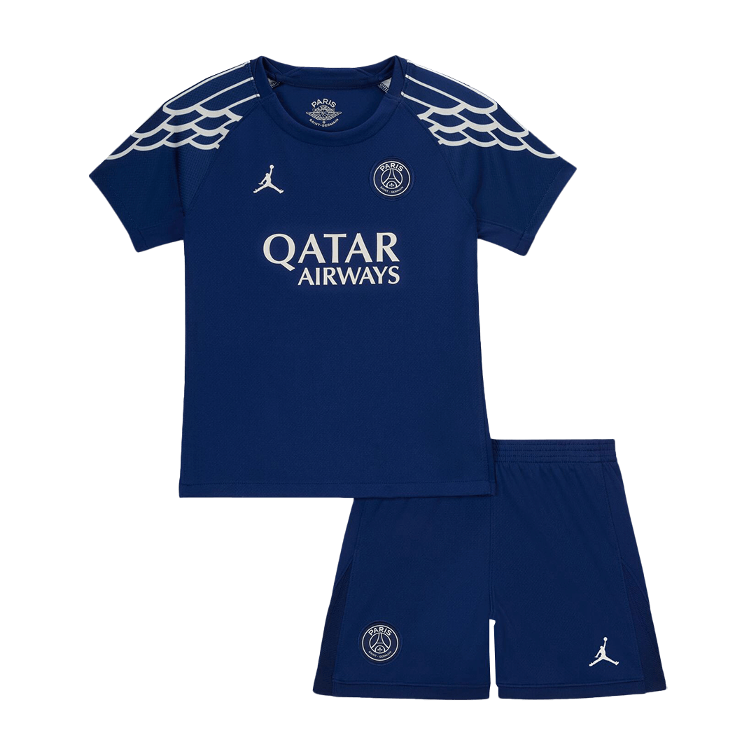 PSG Fjärde borta Fotbollströja 2024/25 Fotbollssats Barn