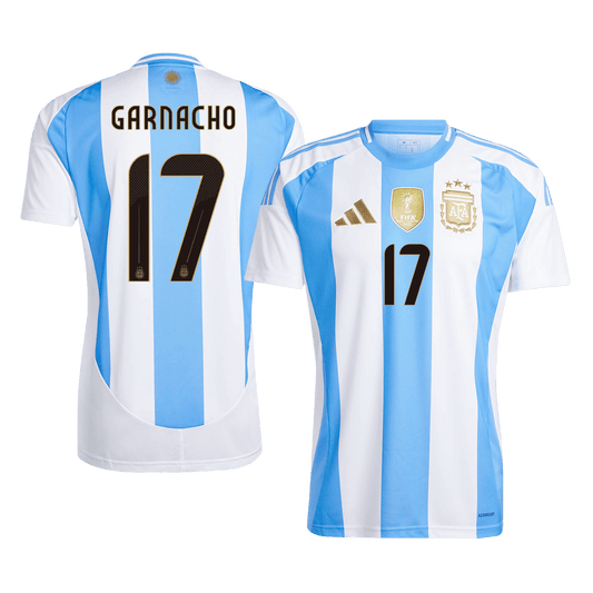 Argentina Hemma Fotbollströjor GARNACHO #17 2024
 Premium