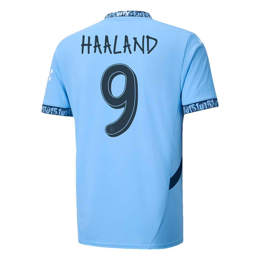 Manchester City Hemma Fotbollströja HAALAND #9 2024/25 - UCL