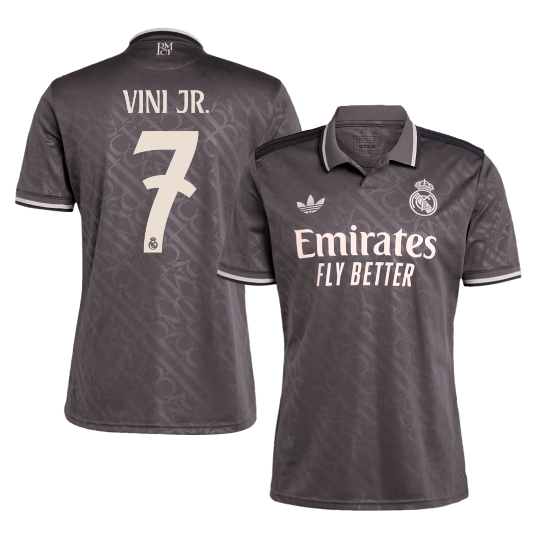 Real Madrid Tredjeställ Fotbollströja VINI JR. #7 2024/25 Premium