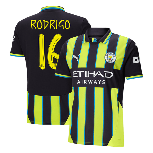 Manchester City Borta Fotbollströja RODRIGO #16 2024/25 - UCL-1