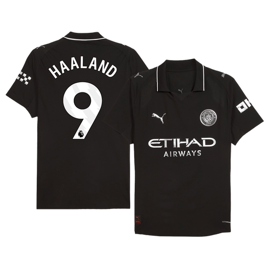 HAALAND #9 Manchester City Tröja 2025/26 Borta Autentisk-1