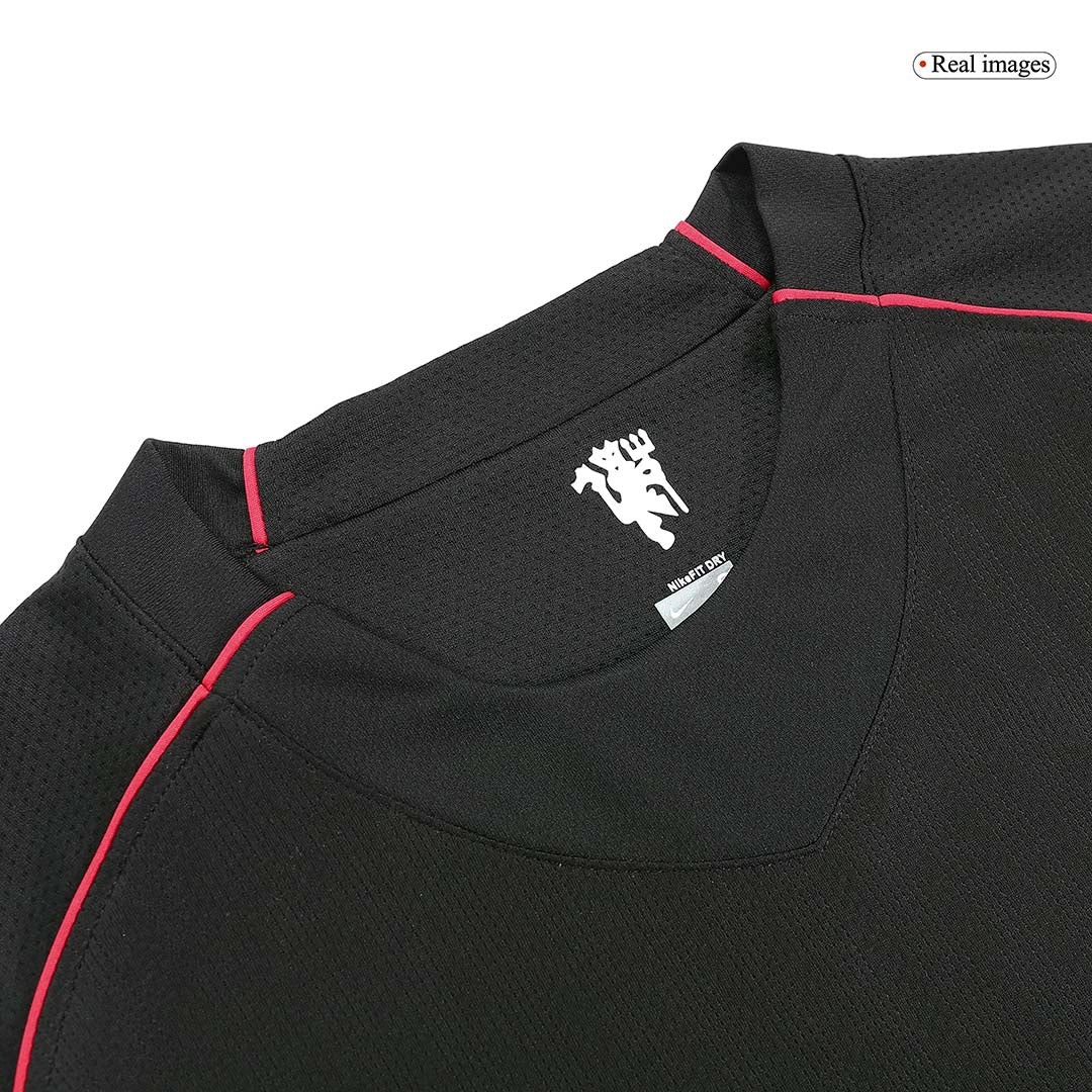 Retro Manchester United Borta Fotbollströja 2007/08 långärmad