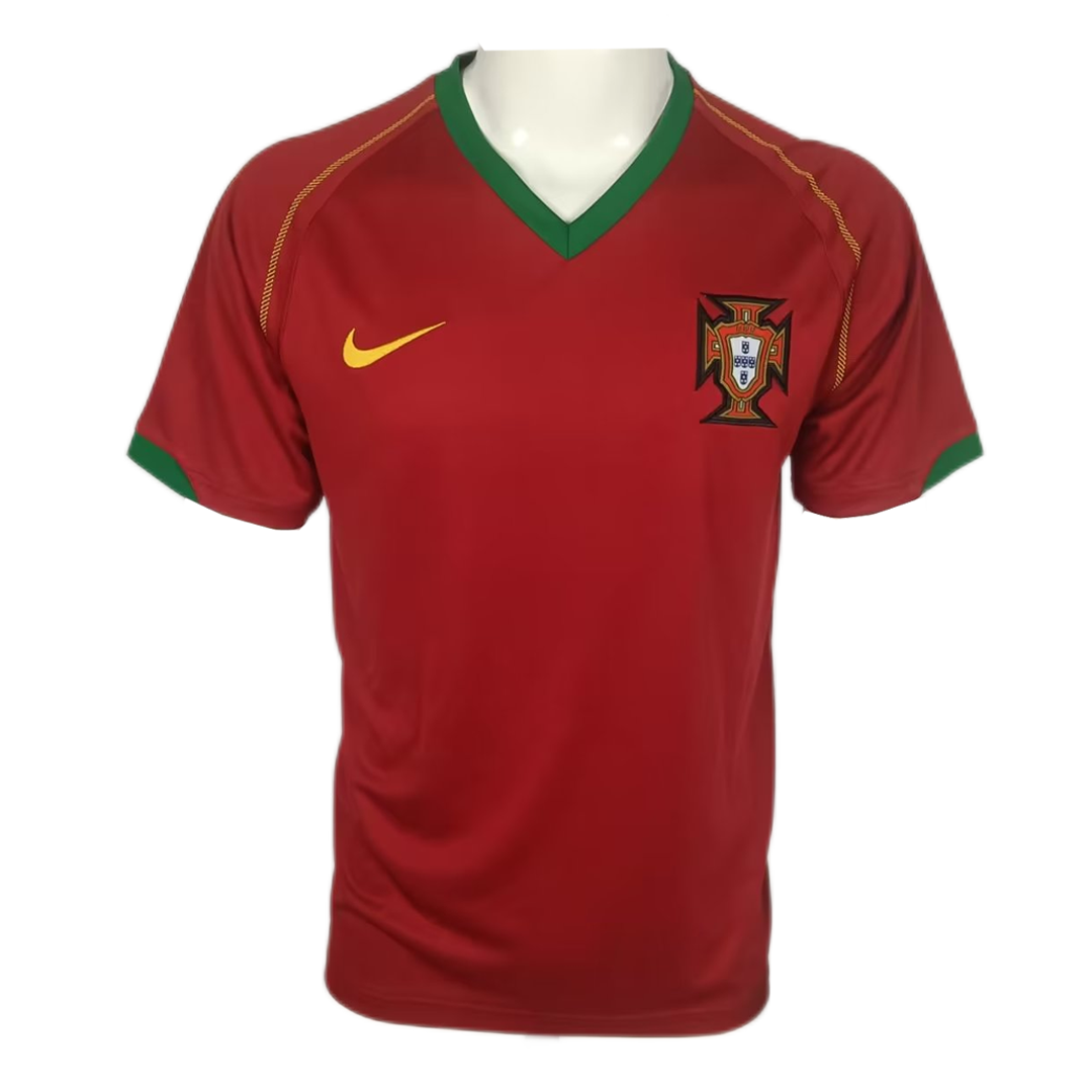 Portugal Hemma Fotbollströjor 2006 Retro