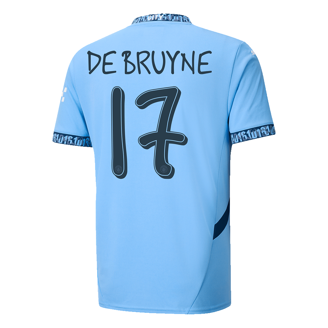 Manchester City Hemma Fotbollströja DE BRUYNE #17 2024/25 - UCL