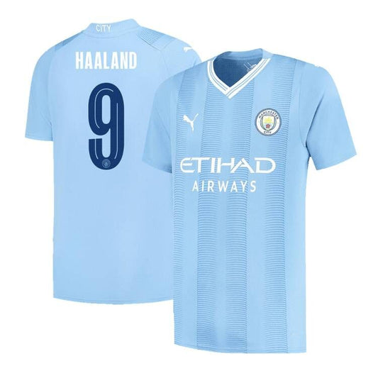 Manchester City Hemma Fotbollströja HAALAND #9 2023/24 - UCL-1