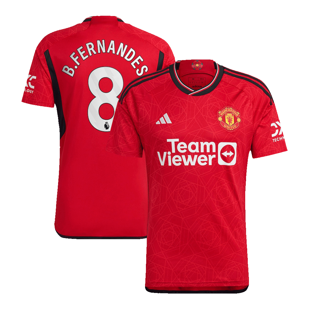 Manchester United Hemma Fotbollströja B.FERNANDES #8 2023/24