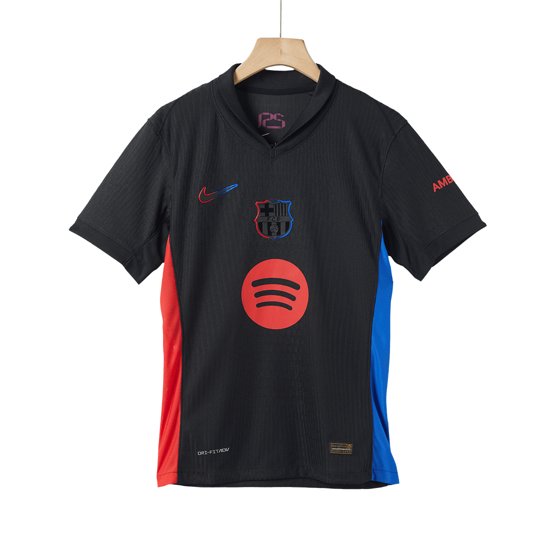 Barcelona Borta Fotbollströja 2024/25 Autentisk - Spotify-logotyp