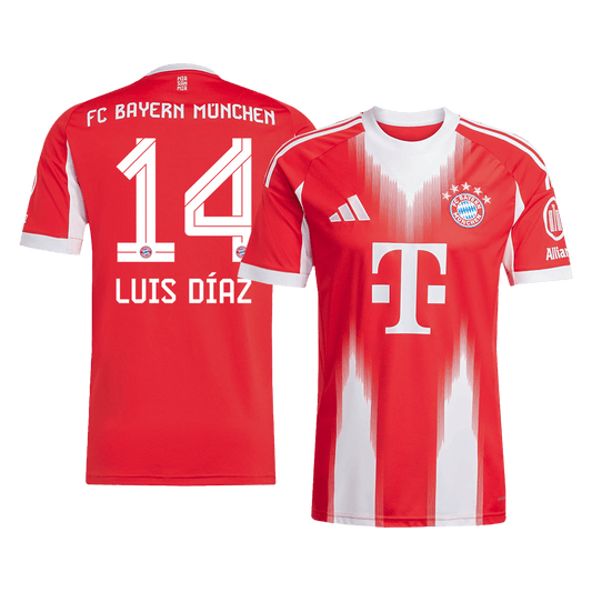 LUIS DÍAZ #14 Bayern Munich Tröja 2025/26 Hemma-1