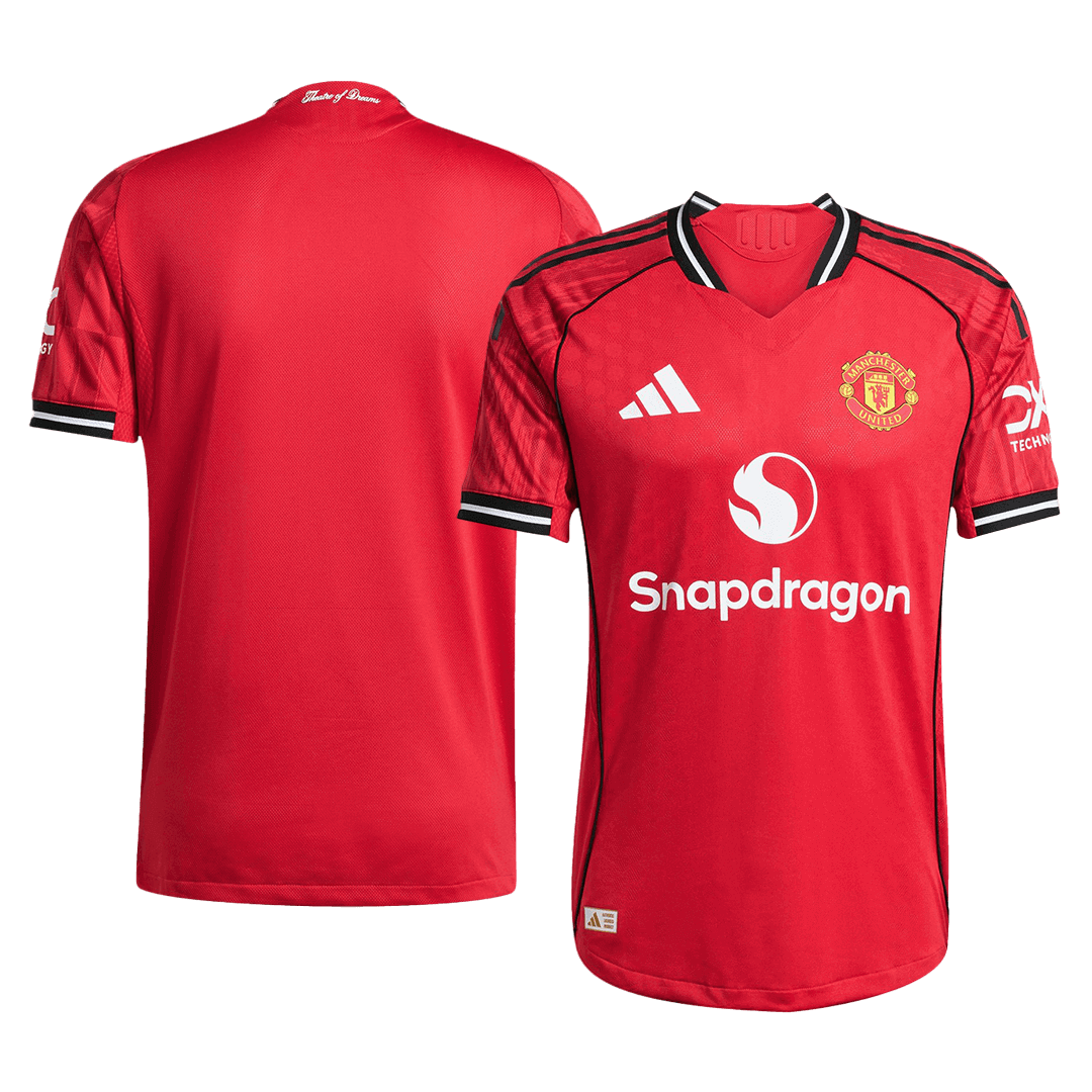 Manchester United Tröja 2025/26 Hemma Autentisk