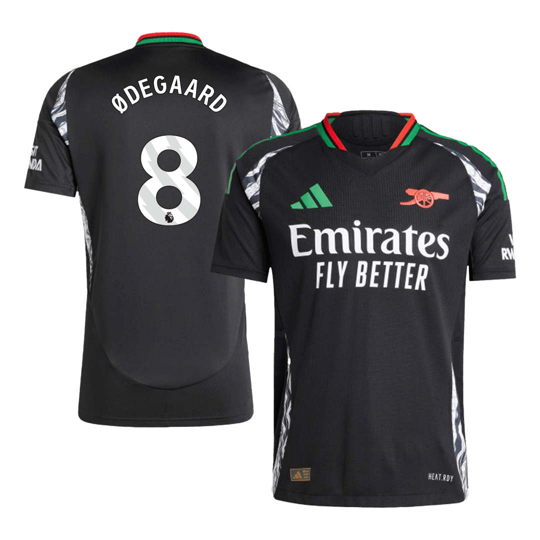 Arsenal Borta Fotbollströja ØDEGAARD #8 2024/25 Autentisk