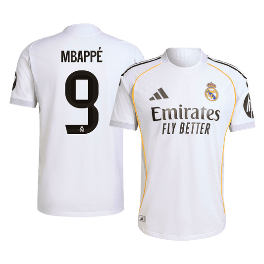 MBAPPÉ #9 Real Madrid Hemma Fotbollströjor 2025/26 Autentisk-1