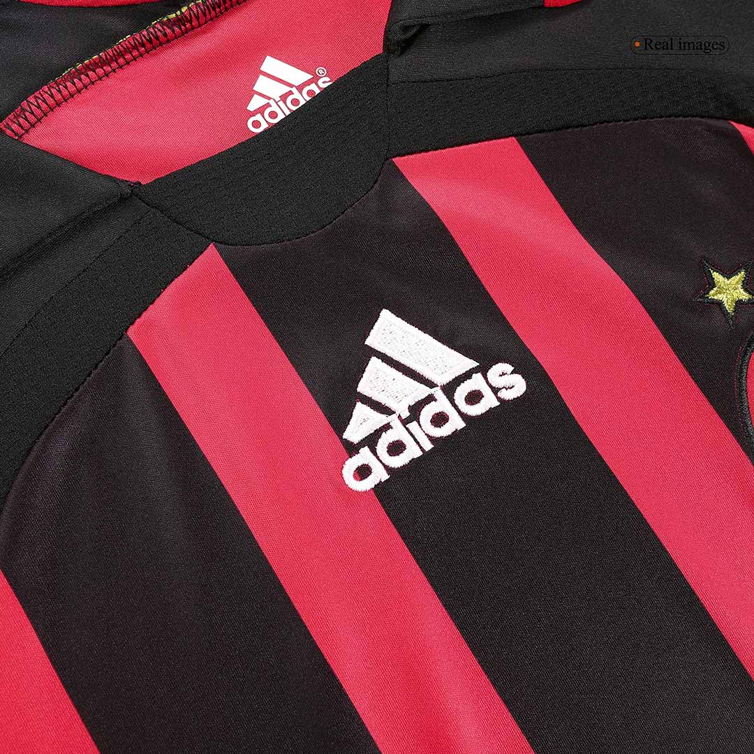 Retro AC Milan Hemma Fotbollströja RONALDO #99 2006/07 långärmad