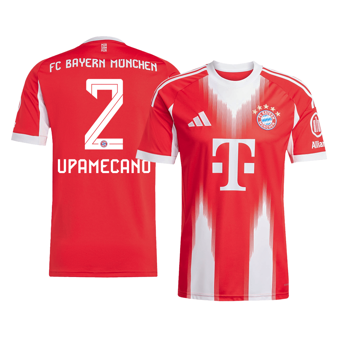 Bayern Munich Tröja UPAMECANO #2 2025/26 Hemma Röd