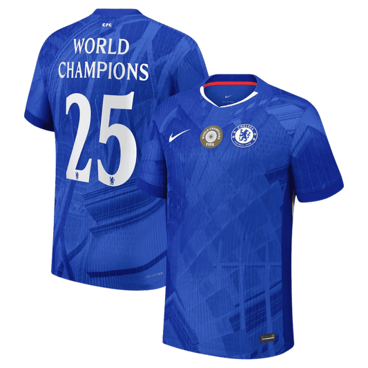 WORLD CHAMPIONS #25 Chelsea Tröja 2025/26 Hemma - with chest badge