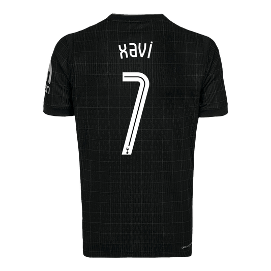 Tottenham Hotspur Tröja XAVI #7 2025/26 Borta Svart - UCL