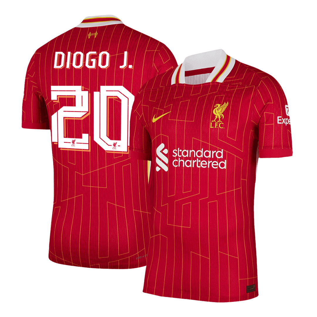 DIOGO J. #20 Liverpool Tröja 2024/25 Hemma Autentisk röd - UCL