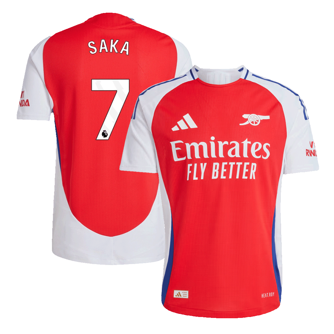 Arsenal Hemma Fotbollströja SAKA #7 2024/25 Autentisk