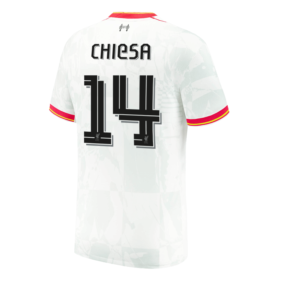 Liverpool Tredjeställ Fotbollströja CHIESA #14 2024/25 - UCL