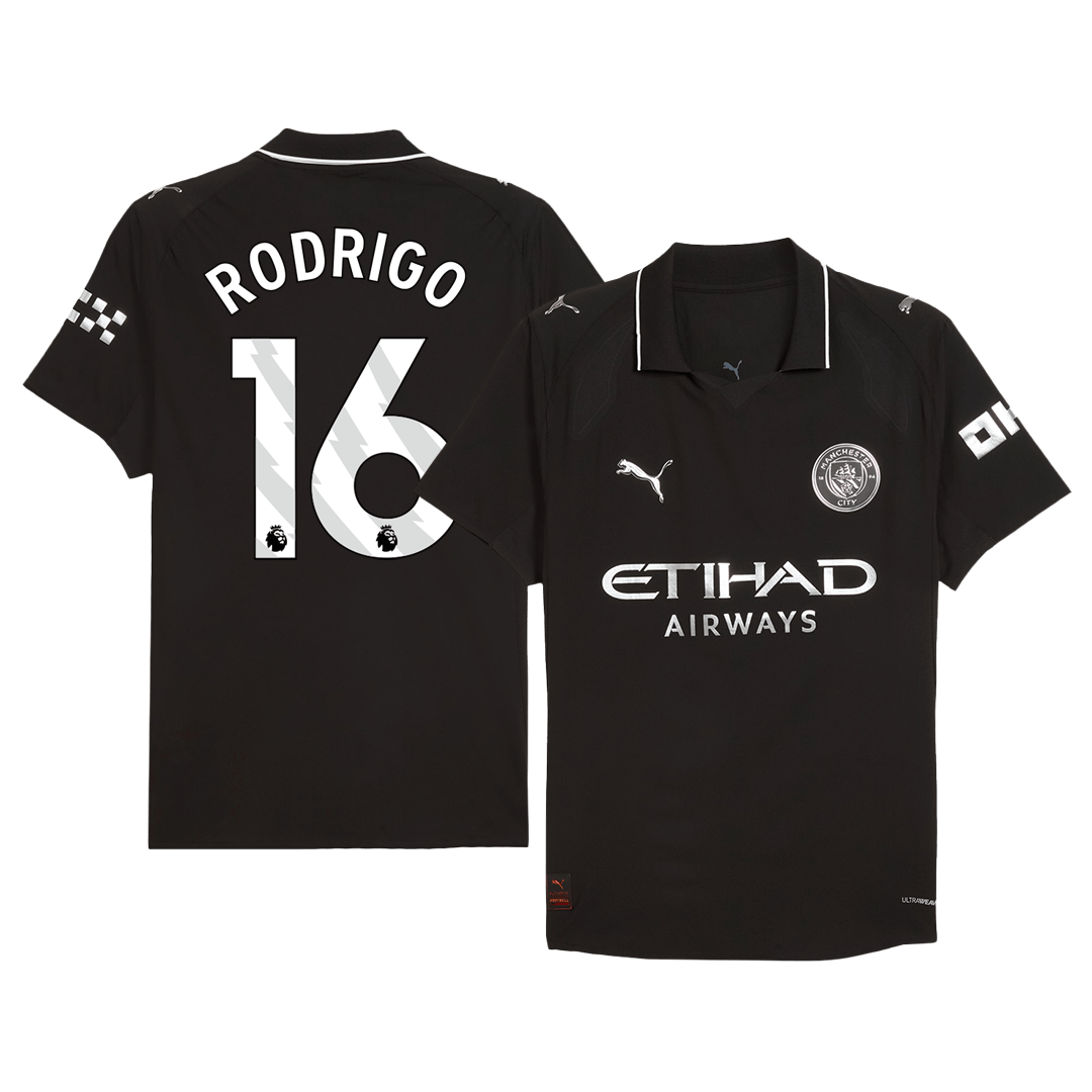 RODRIGO #16 Manchester City Tröja 2025/26 Borta Autentisk-2