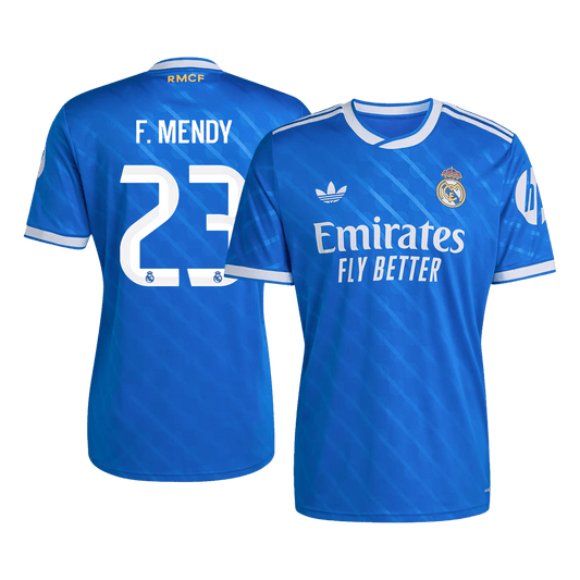 Real Madrid Tröja F. MENDY #23 2025/26 Tredje Blå-1