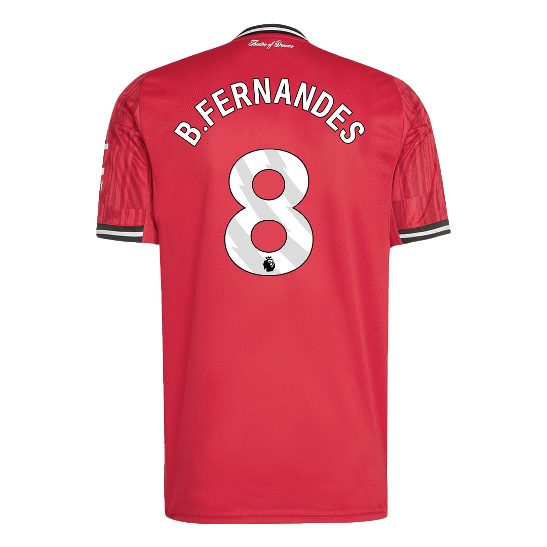 B.FERNANDES #8 Manchester United Tröja 2025/26 Hemma stora storlekar