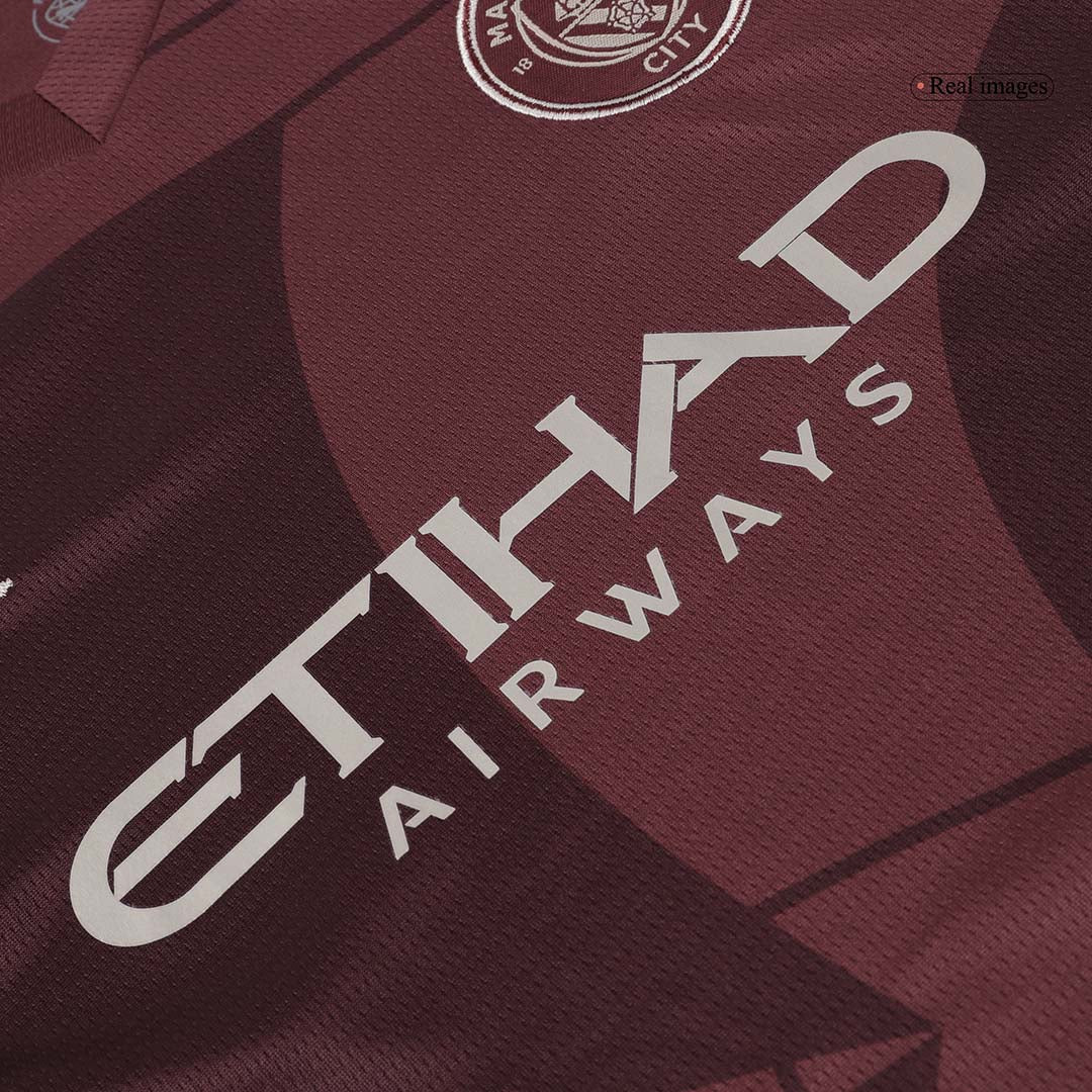 Manchester City Tredjeställ Fotbollströja 2024/25 Fotbollssats Barn