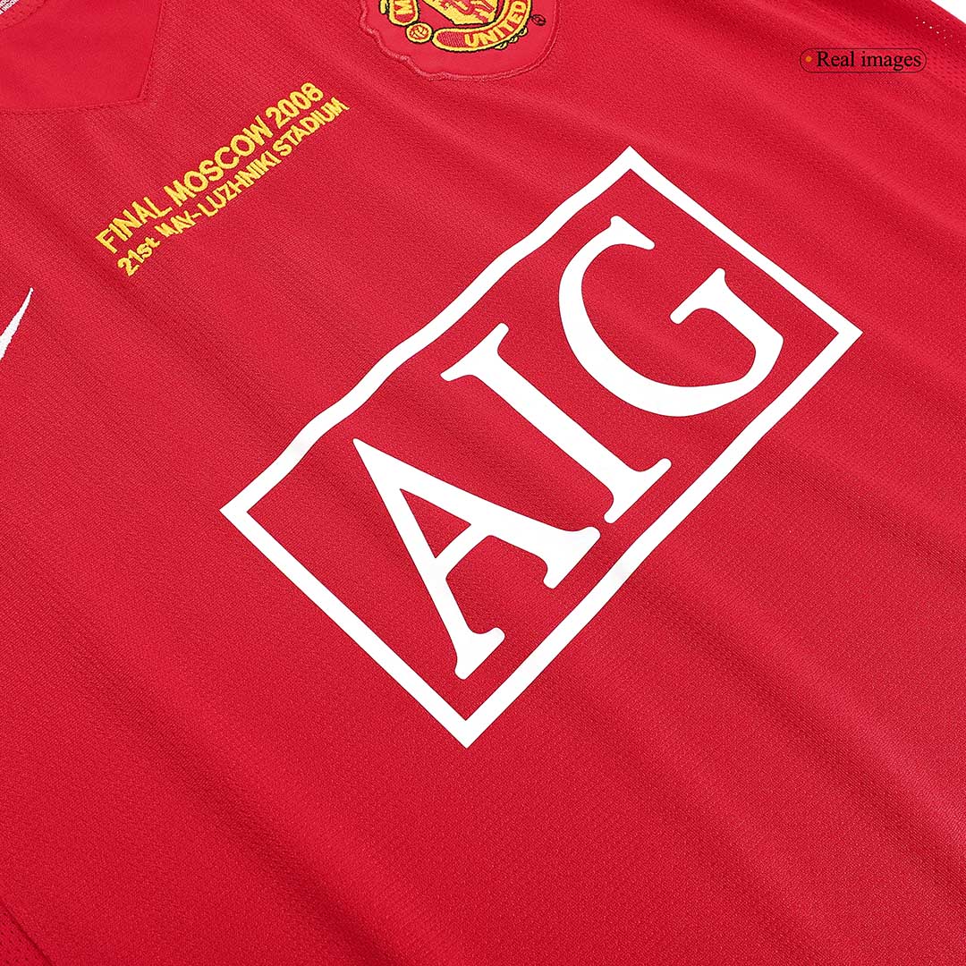 Retro Manchester United Hemma Fotbollströja 2007/08