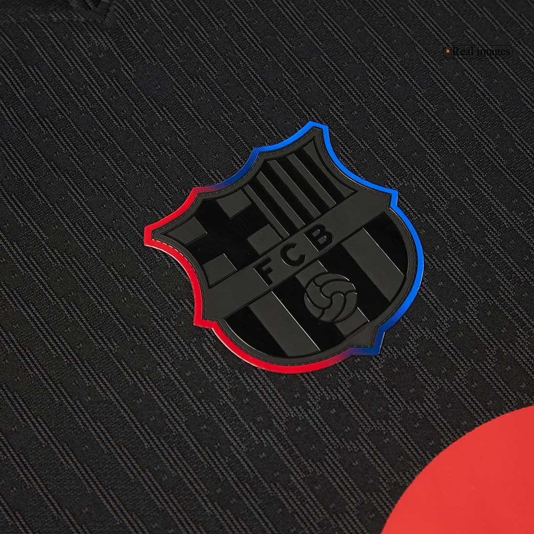 Barcelona Borta Fotbollströja 2024/25 Autentisk - Spotify-logotyp