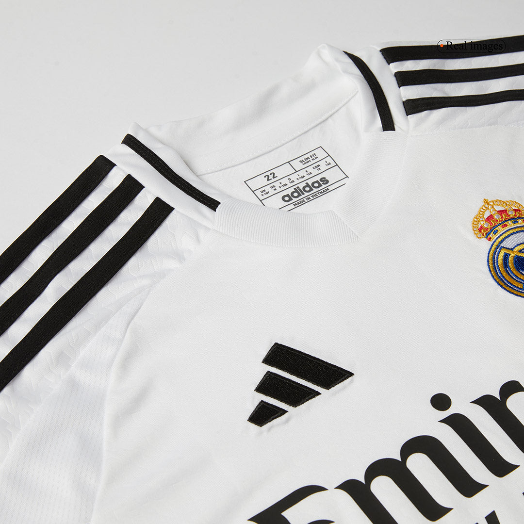 Real Madrid Hemma Fotbollströja BELLINGHAM #5 2024/25 Fotbollssats Barn Premium