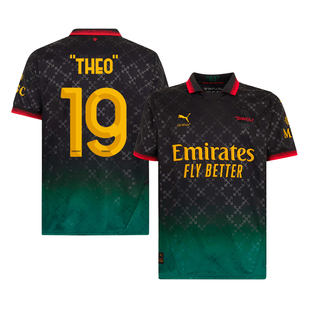 AC Milan Fjärde borta Fotbollströja THEO #19 2024/25