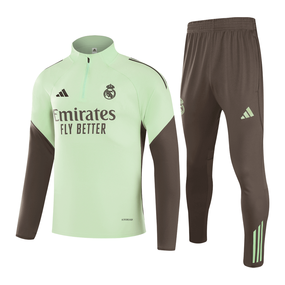 Real Madrid Tröja & Träningsset(Jacka+Byxor) 2025/26 Grön Barn